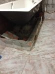 Разбор старого ремонта (короб под ванной)
