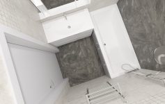 Ванная комната в керамограните Italon Climb