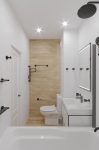 Ванная комната 3м2 - дизайн санузла в доме I-515/9