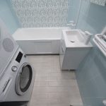Ванная комната 170x190 П3М-6 - ванна, раковина, стиральная + сушильная машины