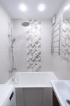 Ванная комната 140x150 (II-49) - перепланировка с разворотом ванны