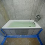 Установка стальной ванны 160x70 Kaldewei