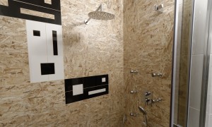 Дизайнерская плитка в ванной комнате + английский стиль в туалете