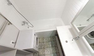 Ремонт ванной комнаты и туалета со сломом стен, в доме серии П-46