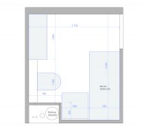 План ванной комнаты с размерами (перепланировка ванной и туалета II-49)