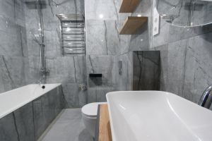 Ремонт и перепланировака ванной комнаты (серия дома II-49)
