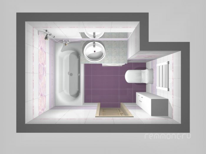 Дизайн-проект для ванной комнаты