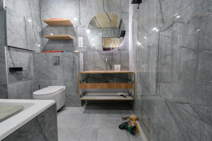Ремонт ванной ПВХ панелями