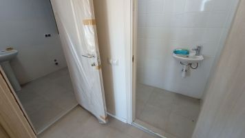 Ванная комната ПИК - отделка от застройщика (Бутово), планровка смежных ванной и туалета