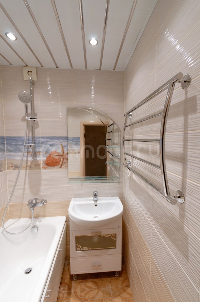 Дизайн ванной комнаты и туалета в панельном доме (70 фото)
