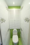 Бело-зеленая плитка в туалете, Centro Collina декор