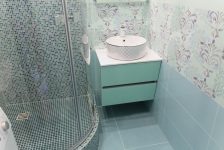 Светло-бирюзовая ванная в плитке Milady Mint NovaBell