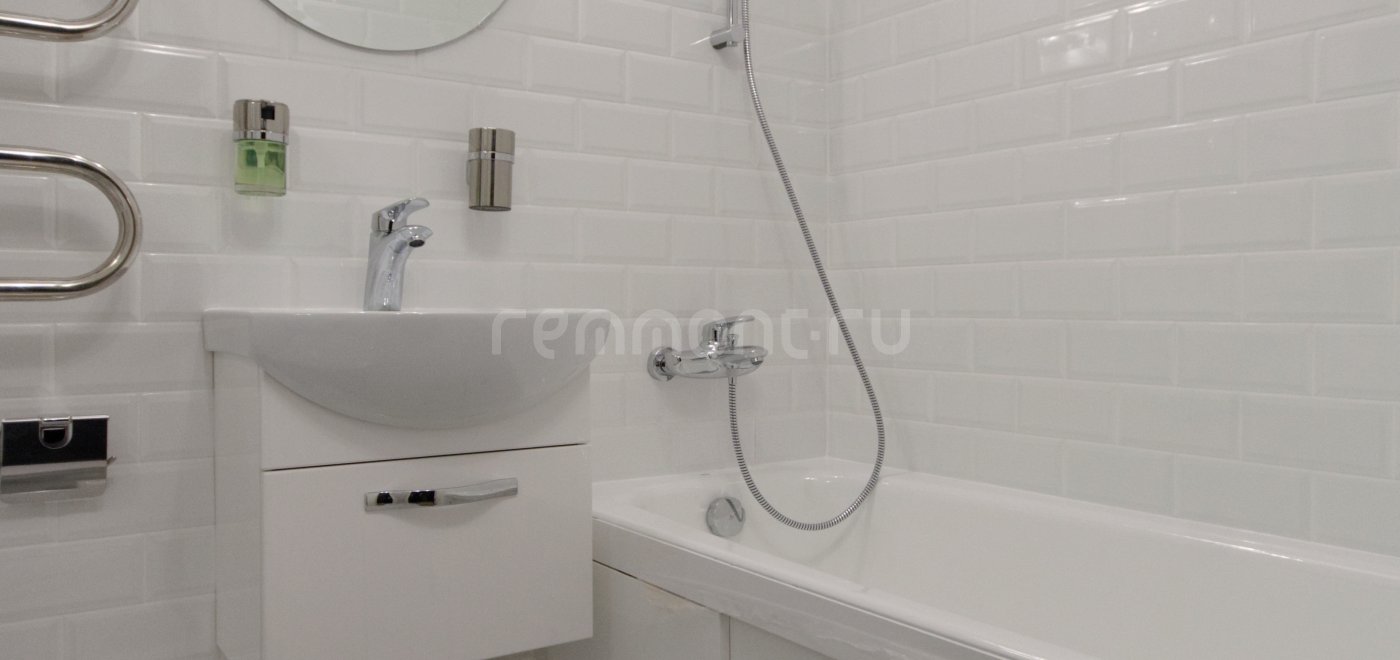 Ремонт ванной комнаты в кирпичном доме серии II-29