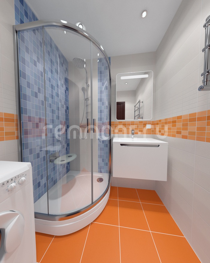 Дизайн интерьера узкой ванной комнаты: фото идеи