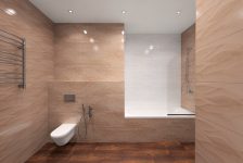 Дизайн ванной комнаты в новостройке, Самара