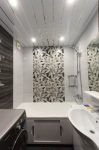 Черно-белая ванная комната 170x170 April Ceramica Classic