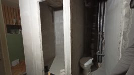 Ванная и туалет - черновая подготовка стен и пола
