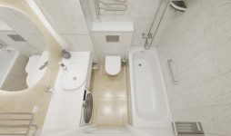 Дизайн П44 ванная комната, Italon Charme Extra (Carrara, Arcadia), перепланировка