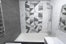 Черно-белая ванная комната Laparet Savage