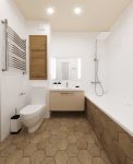 Ванная комната, дизайн, разные коллекции плитки