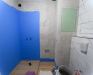 Укладка настенной плитки в санузле