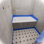 Укладка напольной плити в ванной