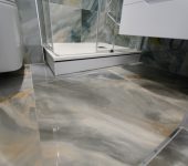 На полу керамогранит LCM Illusion Smoky 60x60