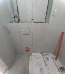 Укладка настенной пликти в ванной