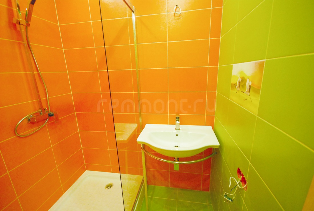 Ванная Комната С Зеленой Плиткой Фото