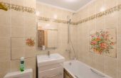 Дизайн совмещенного санузла 2 х 1,7 П-44 (Classica Decoro Floreale Beige)