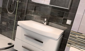 Дизайн, ремонт ванной комнаты в двушке П-44 