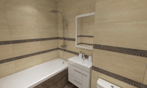 Дизайн ванной комнаты 220х150 Traviata