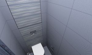 Синяя плитка для туалета Naxos Pixel