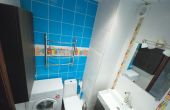Синяя ванная комната Стокгольм (после перепланировки)